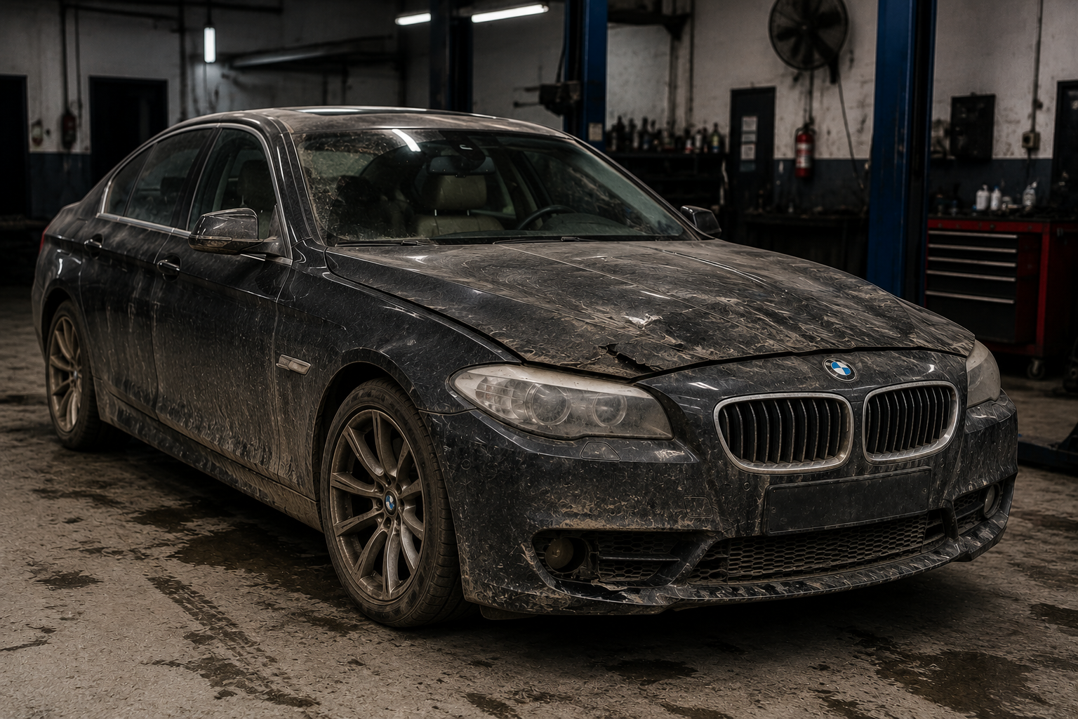 dirty car